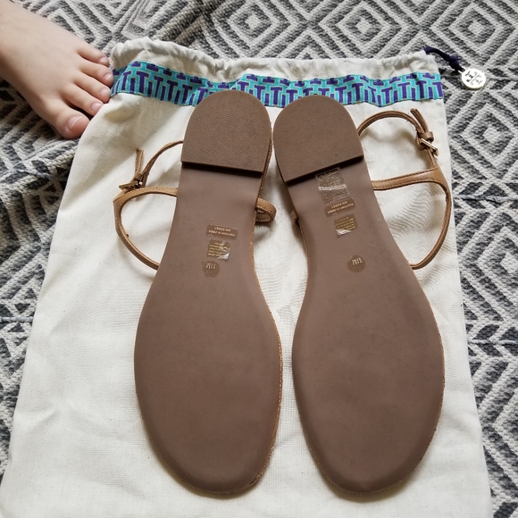 NWOB Tory Burch Marion tan sandal size 11 - Picture 5 of 6